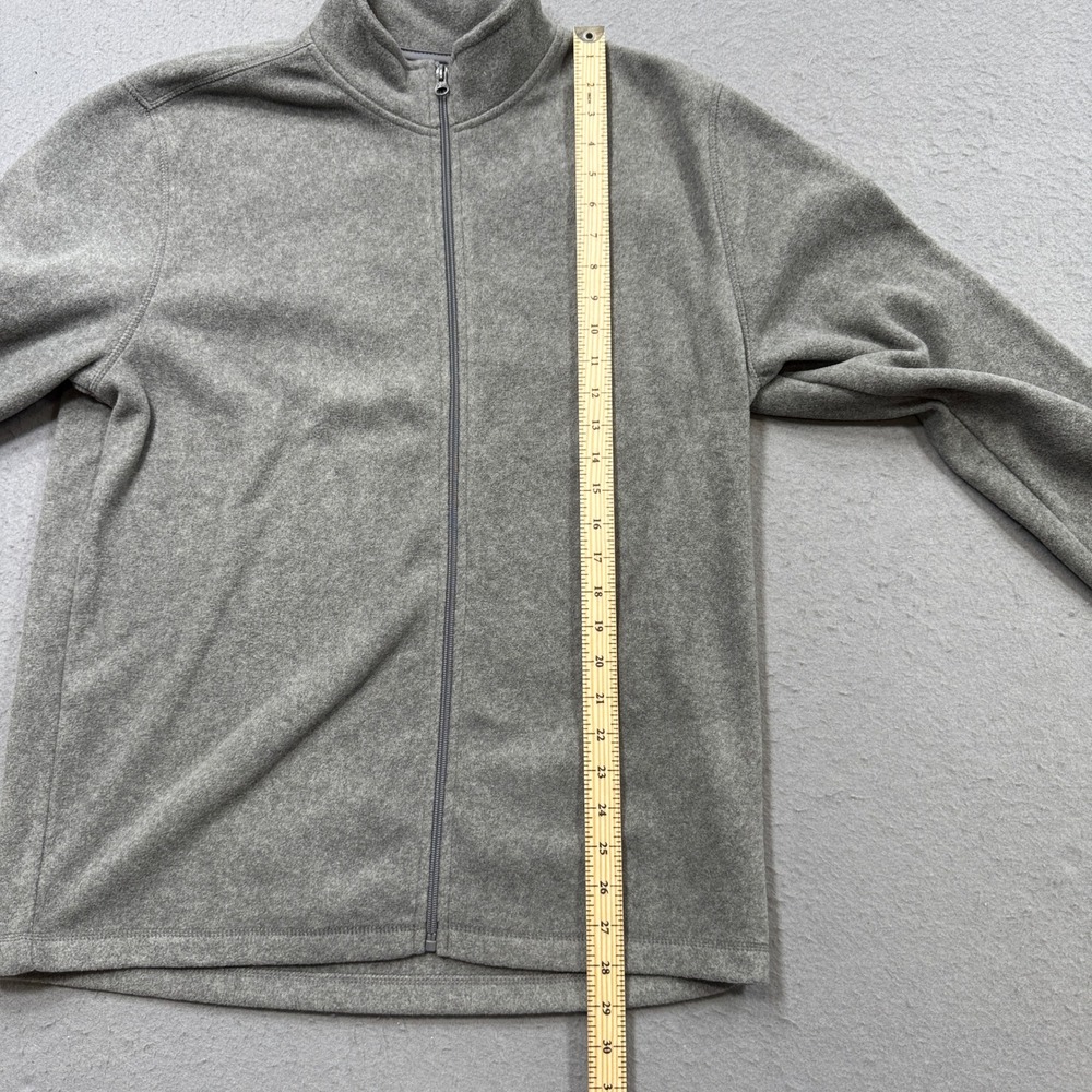 NEW Old Navy Jacket Men's Large Gray Mockneck Fleece Lined Athletic Sportswear - Picture 4 of 6